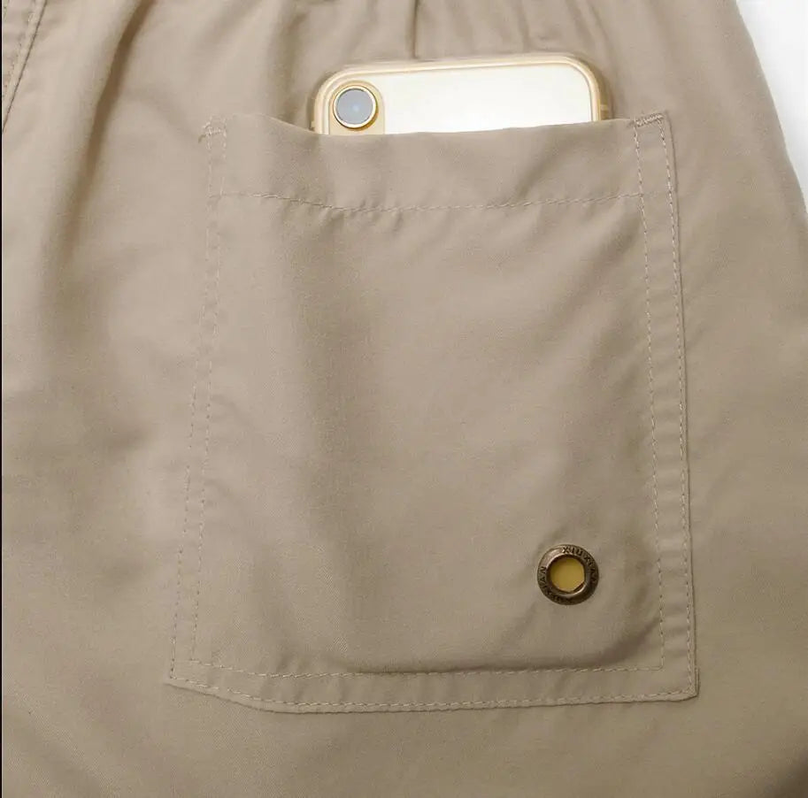 Men's Quick-Dry Swim Trunks with Pockets – Breathable Board Shorts - 3KDyn