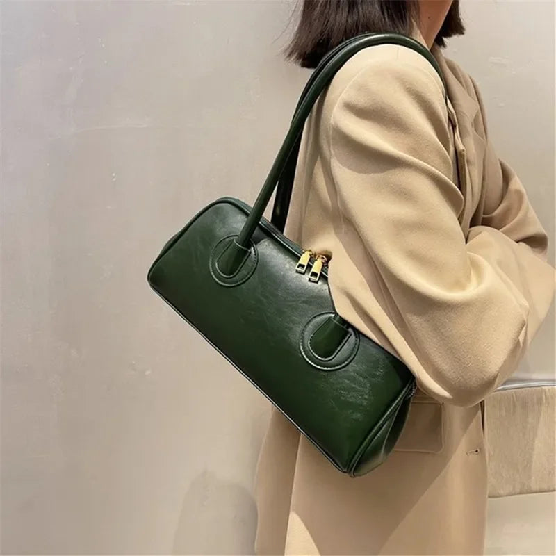 Women’s vintage PU shoulder bag