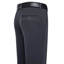 Men's Business Casual Pants – Lightweight, Slim Fit, Classic Straight Trousers - 3KDyn