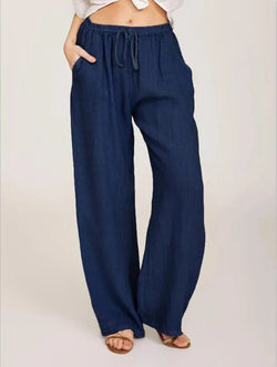 Summer and Autumn New Casual Women's Wear in Europe, America, and Europe Large Loose Cotton Hemp Casual Pants - 3KDyn