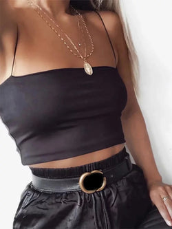 Summer Women's Ribbed Crop Tank Top - Stretchy Slim Fit Camis - 3KDyn