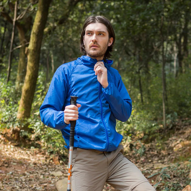 Camping Waterproof Windbreaker Rain Jacket – Unisex Lightweight Outdoor Coat - 3KDyn