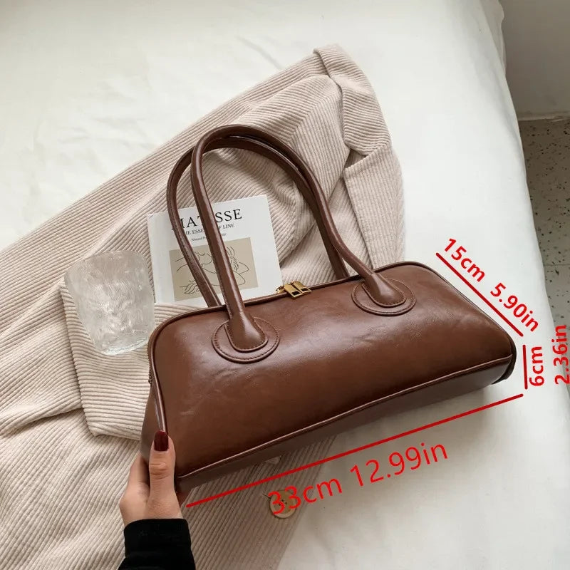 Women’s vintage PU shoulder bag