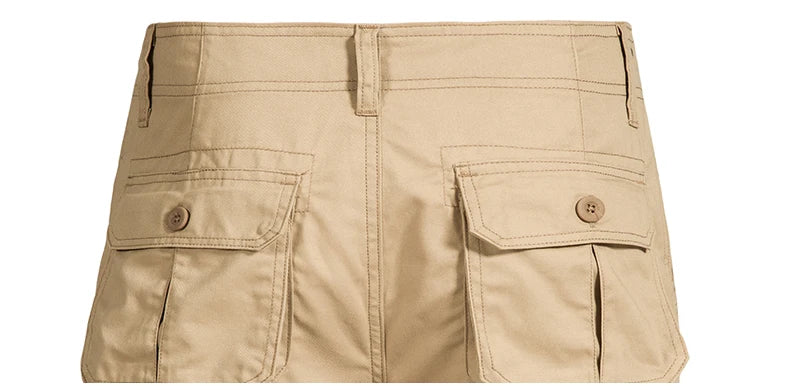 Men's Loose Fit Cargo Shorts with Pockets – Summer Cotton Outdoor Comfort - 3KDyn