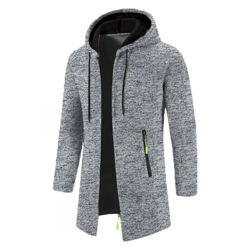 Men’s Outdoor Fleece-Lined Zipper Hoodie – Warm, Casual, and Stylish Winter Sweatshirt - 3KDyn