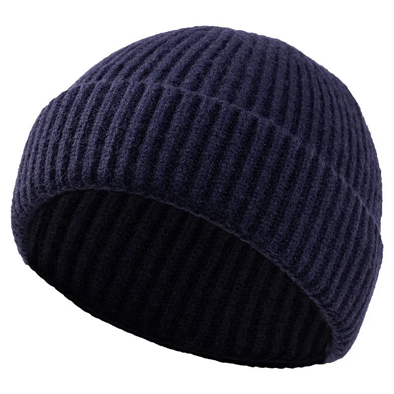 Unisex classic ribbed cuffed beanie