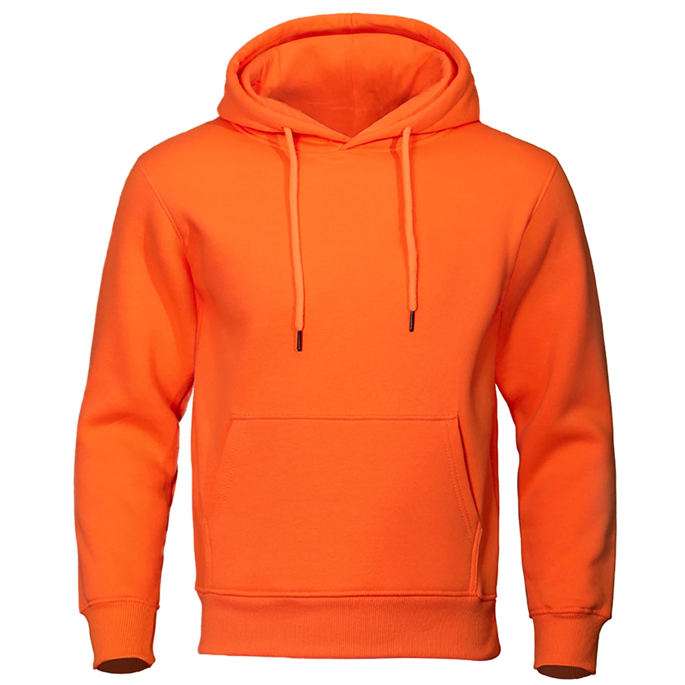 Solid Color Men’s Fleece Hoodie – Warm & Casual - 3KDyn