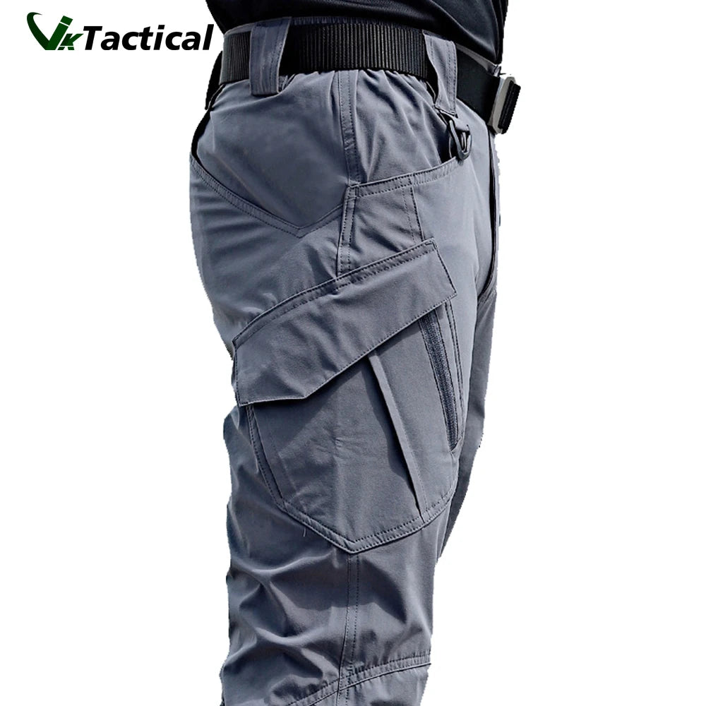 Men's Tactical Cargo Pants with Multiple Pockets - 3KDyn