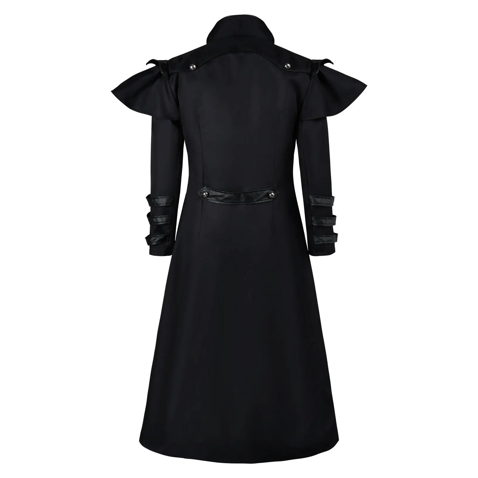 Men’s gothic steampunk coat and mask costume for Halloween