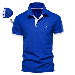 AIOPESON Embroidery 35% Cotton Polo Shirts for Men Casual Solid Color Slim Fit Mens Polos New Summer Fashion Brand Men Clothing - 3KDyn