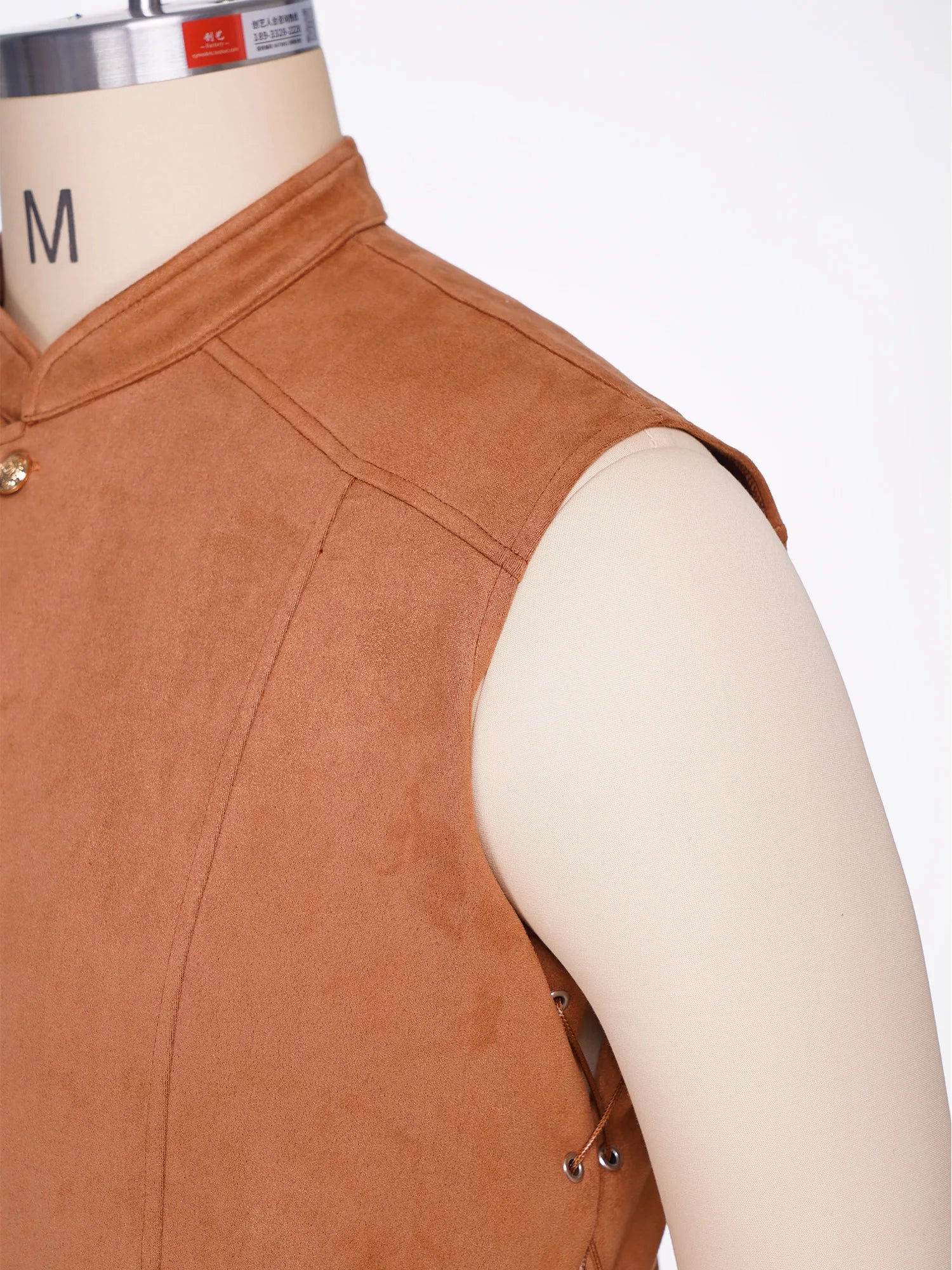 Men’s medieval pirate Viking costume vest – product detail 18