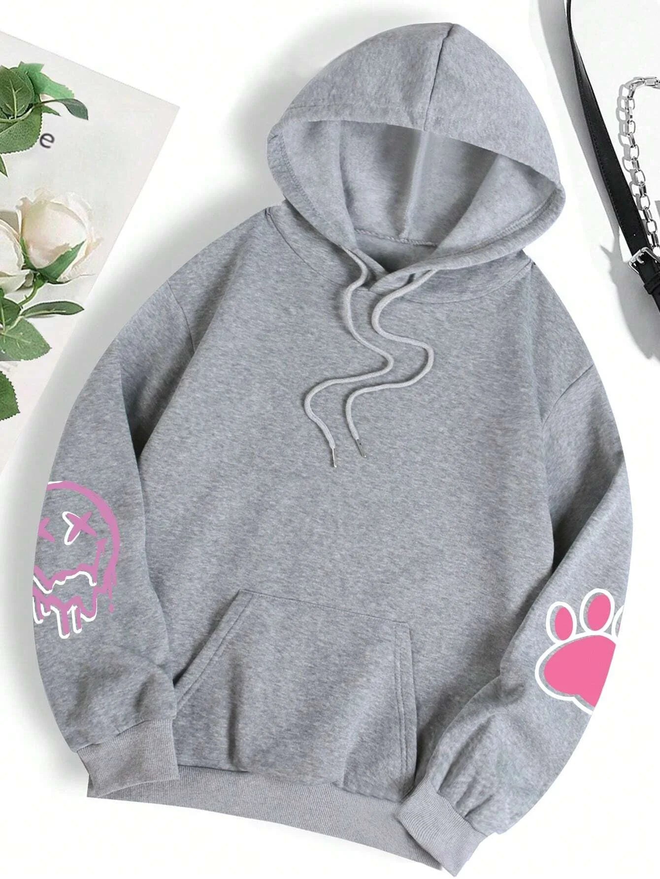 Cartoon Bunny Oversize Hoodie – Women’s Streetwear - 3KDyn