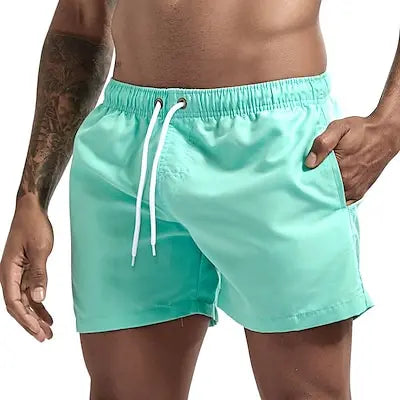 Swim Trunks Swim Shorts for Men Quick Dry Board Shorts Bathing Suit Breathable Drawstring With Pockets for Surfing Beach Summer - 3KDyn