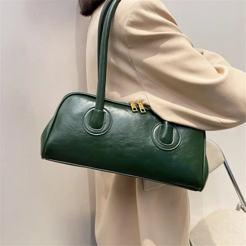 Women’s vintage PU shoulder bag