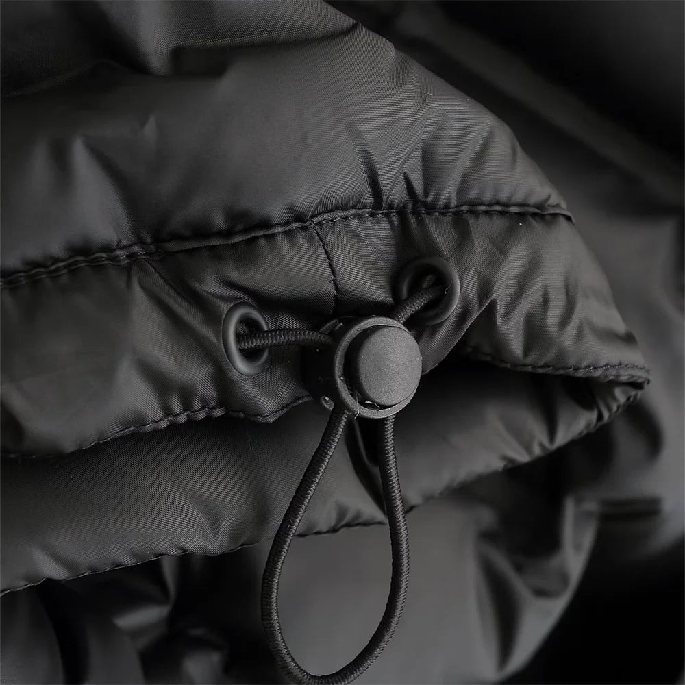 Women's Black Puffer Jacket - Warm Autumn & Winter Casual Coat - 3KDyn