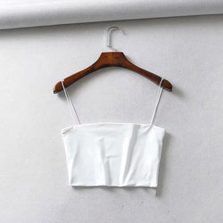 Summer Women's Ribbed Crop Tank Top - Stretchy Slim Fit Camis - 3KDyn