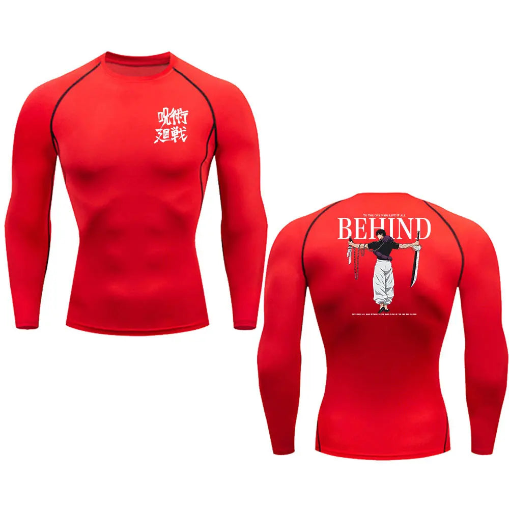 Men's Compression T-Shirt – Breathable, Quick Dry, Printed Sportswear Top - 3KDyn