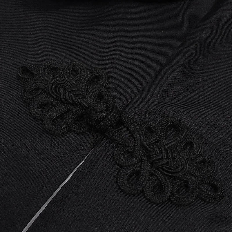 Gothic vampire high-collar costume coat – product detail 15