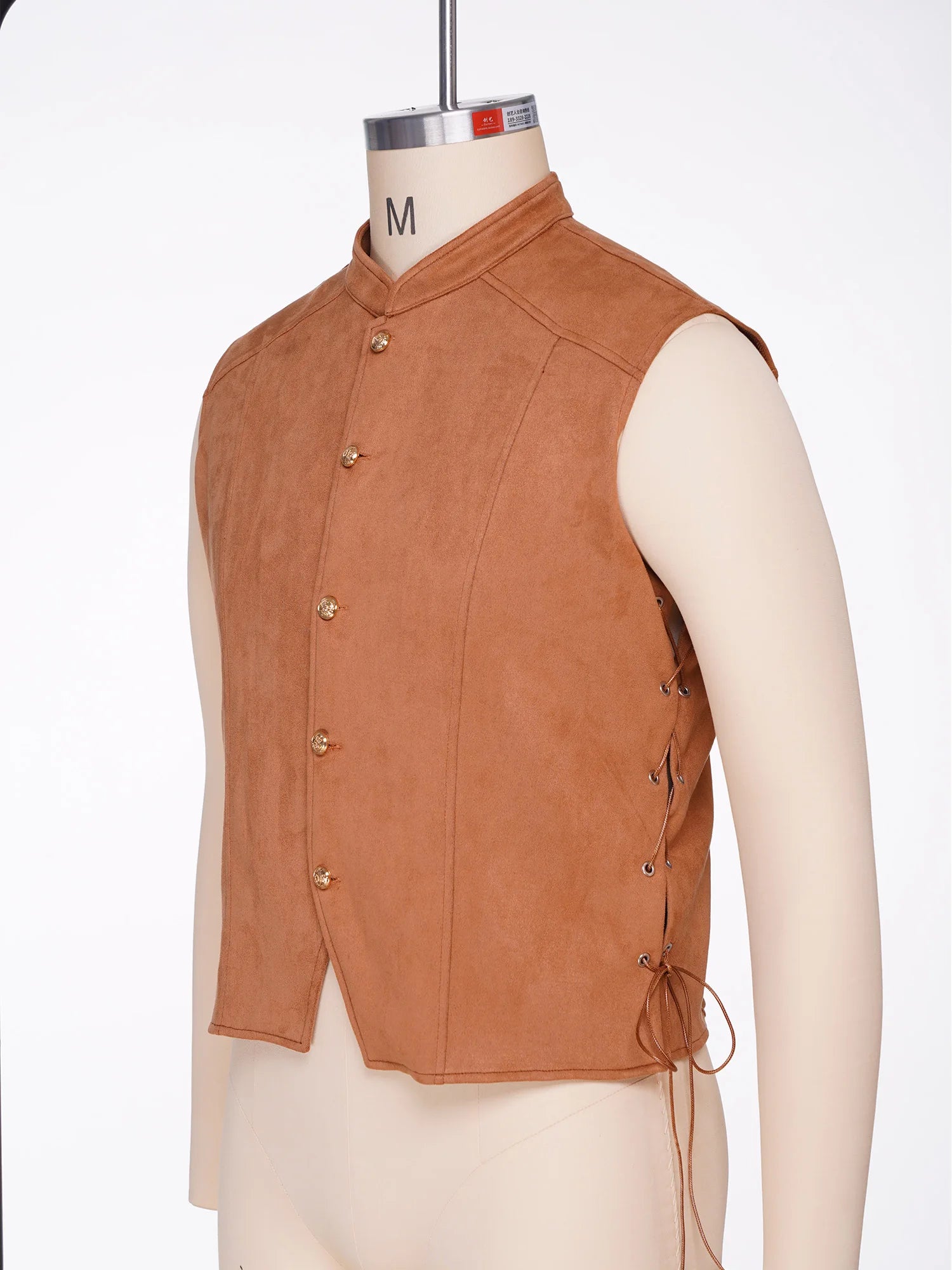 Men’s medieval pirate Viking costume vest – product detail 23