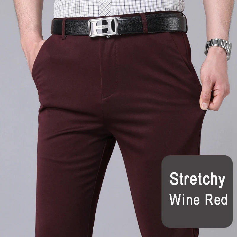 Men's Smart Casual Stretch Trousers - 3KDyn