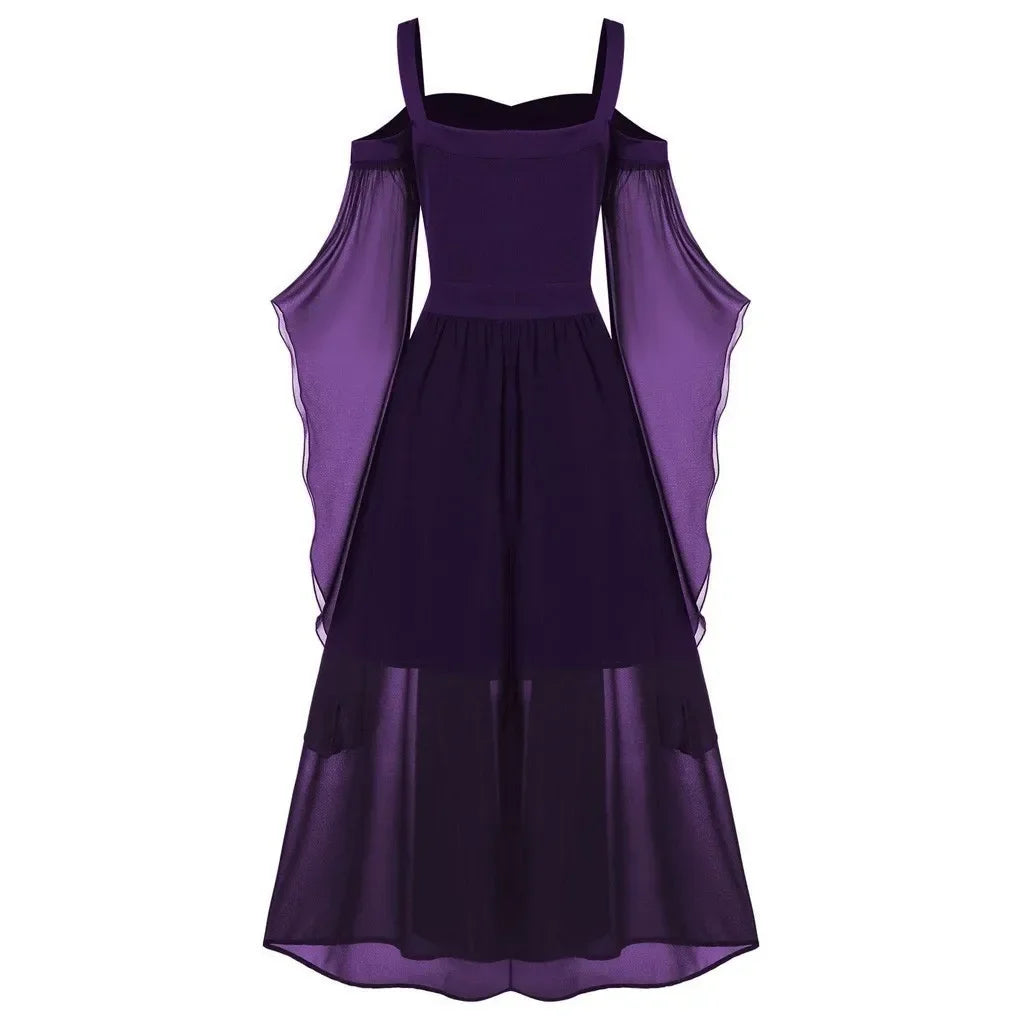Medieval witch costume dress for women’s cosplay and themed parties