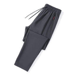 Men's Slim Fit Straight Jogger Pants – Lightweight Casual Style with Elastic Waist - 3KDyn