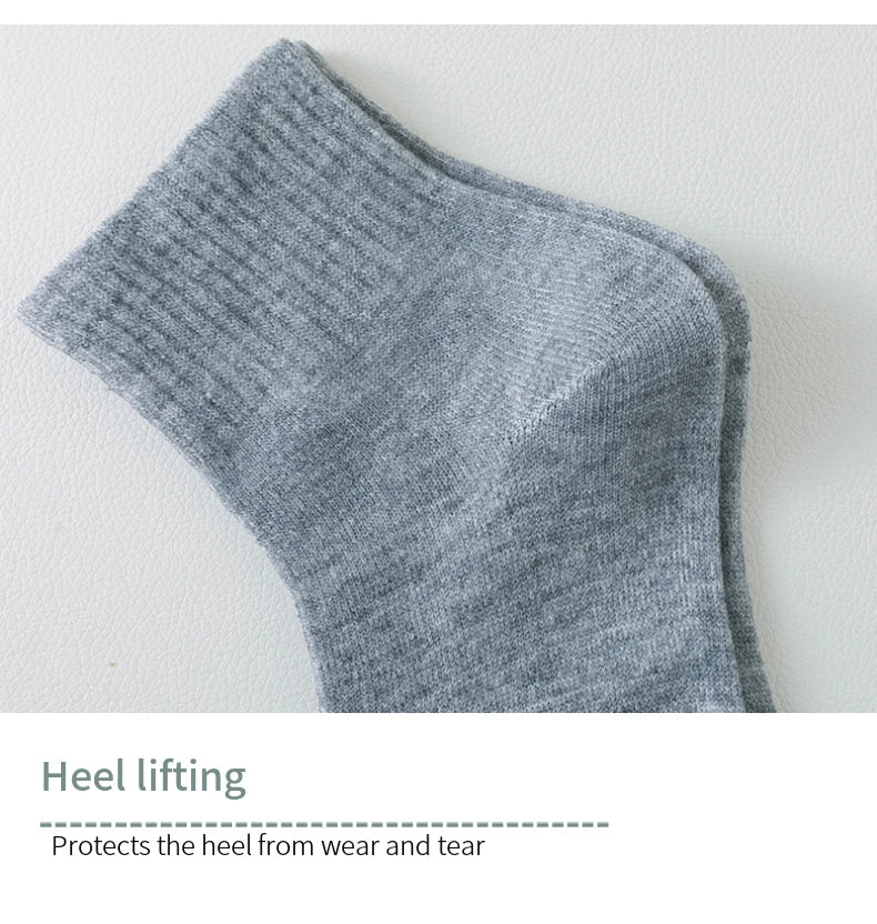 Unisex Mid-Crew Business Socks – 5 or 8 Pairs, Soft & Breathable - 3KDyn