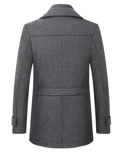 Gray coat on a white background
