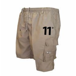 Outdoor Cargo Shorts Male Overalls Elastic Waist Cycling Shorts Multi-pockets Loose Work Shorts Beach Sport Printed Trousers - 3KDyn