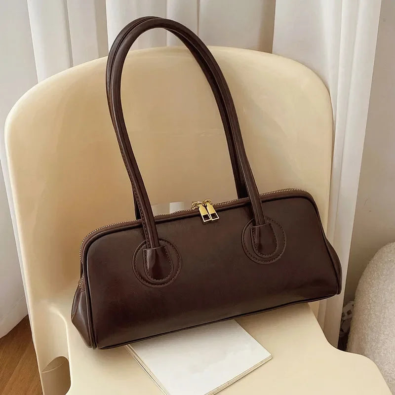 Women’s vintage PU shoulder bag