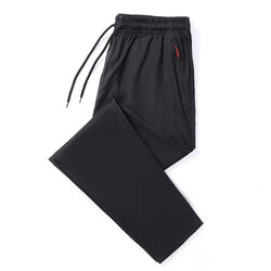 Men's Slim Fit Straight Jogger Pants – Lightweight Casual Style with Elastic Waist - 3KDyn