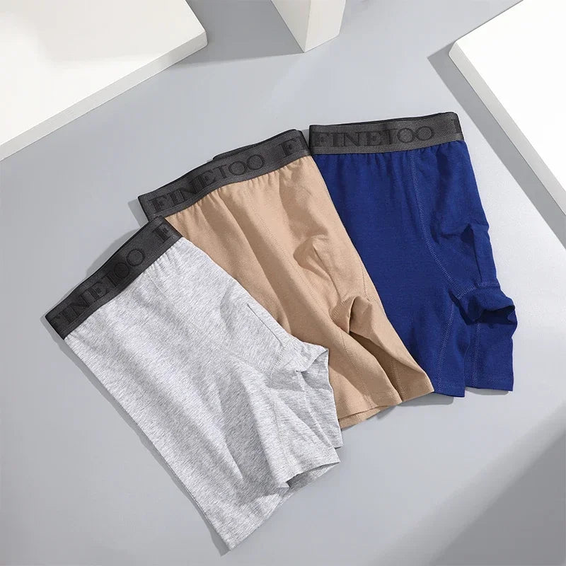 Close-up of waistband detail on men’s cotton boxer briefs