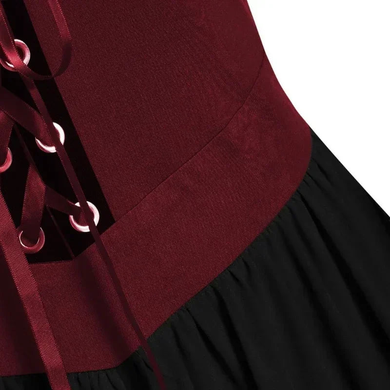 Women’s medieval gothic witch dress for Halloween and cosplay