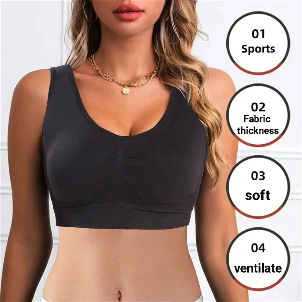 Women's Seamless Sports Bra – Wireless, Breathable & Supportive - 3KDyn