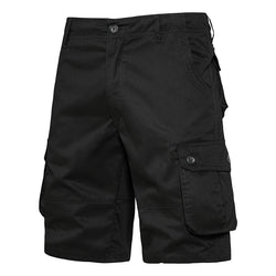 Men's Shorts Loose Large Size Multi-Pocket Overalls Summer Cotton Comfortable Nickel Pants Outdoor Casual Sports Beach Pants - 3KDyn