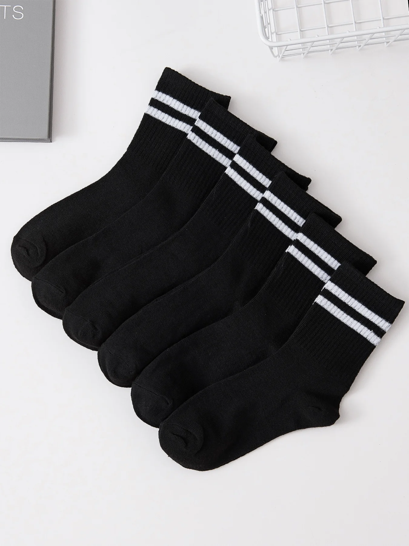 Men's Crew Socks (6–20 Pairs) – Breathable Sport - 3KDyn