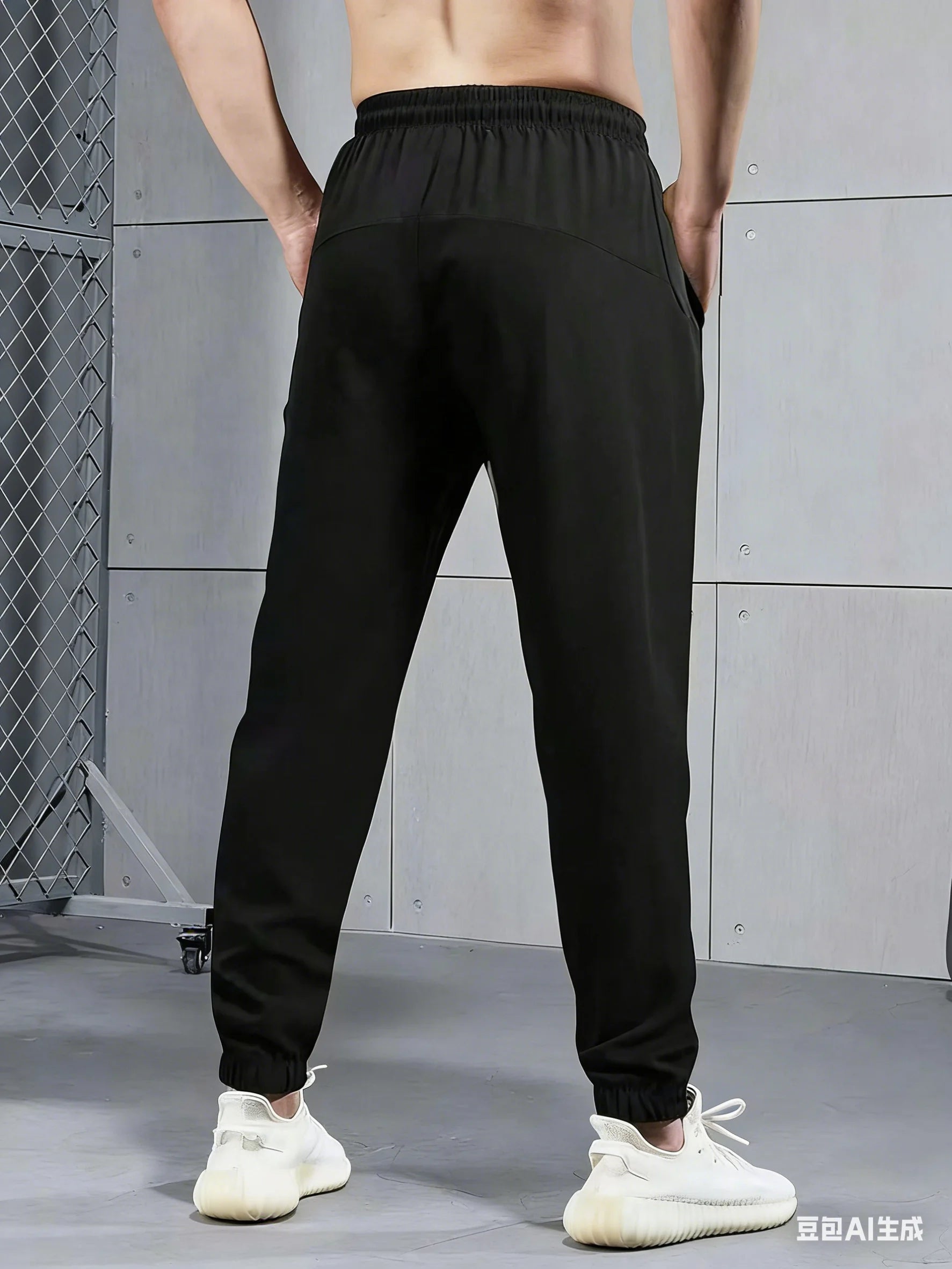Men’s stretch athletic jogger pants shown for training and running - 3KDyn