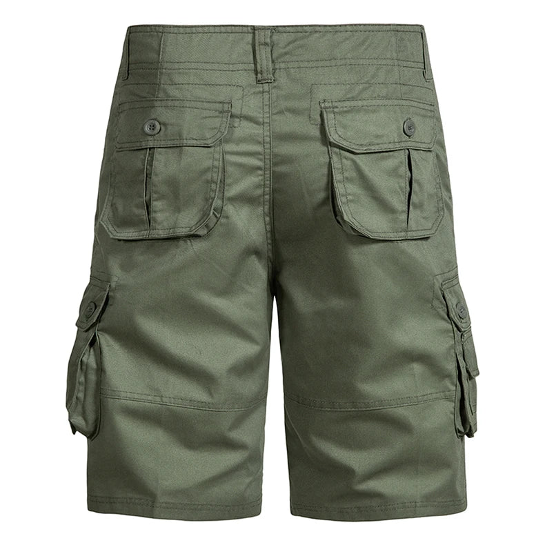 Men's Loose Fit Cargo Shorts with Pockets – Summer Cotton Outdoor Comfort - 3KDyn