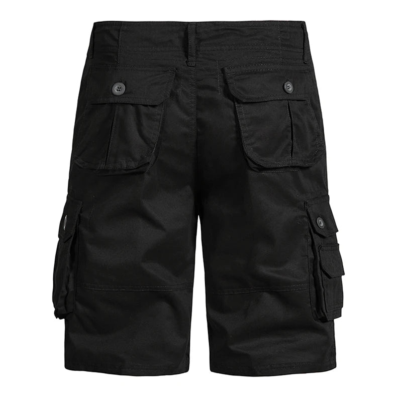 Men's Loose Fit Cargo Shorts with Pockets – Summer Cotton Outdoor Comfort - 3KDyn