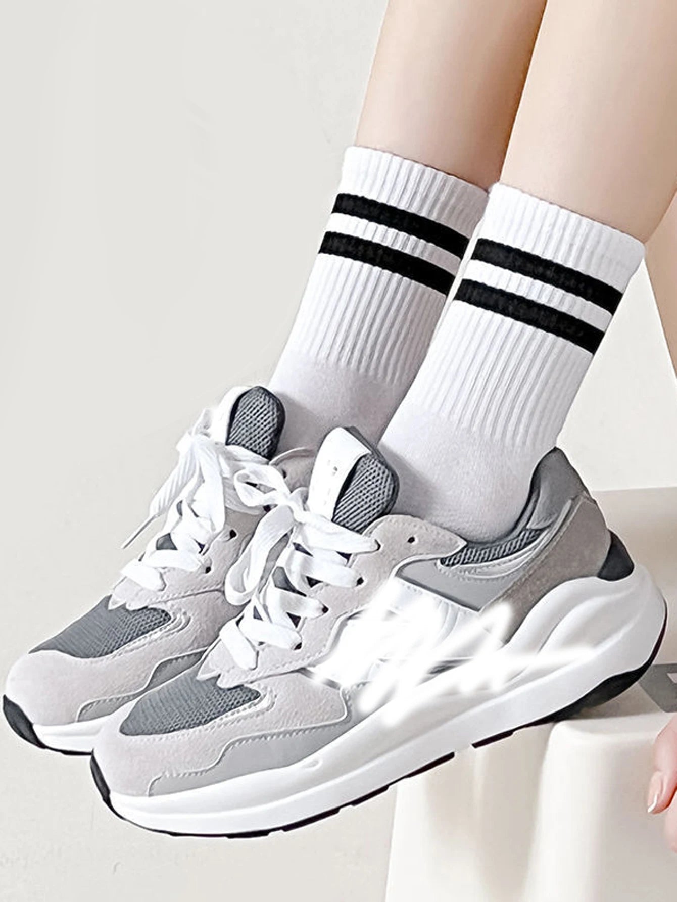 Men's Crew Socks (6–20 Pairs) – Breathable Sport - 3KDyn