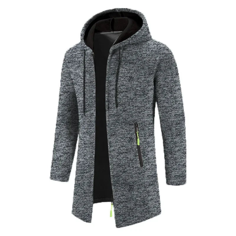 Men’s Outdoor Fleece-Lined Zipper Hoodie – Warm, Casual, and Stylish Winter Sweatshirt - 3KDyn
