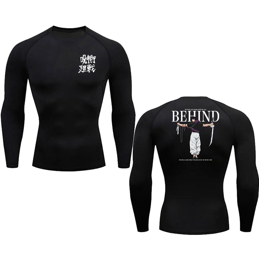 Men's Compression T-Shirt – Breathable, Quick Dry, Printed Sportswear Top - 3KDyn