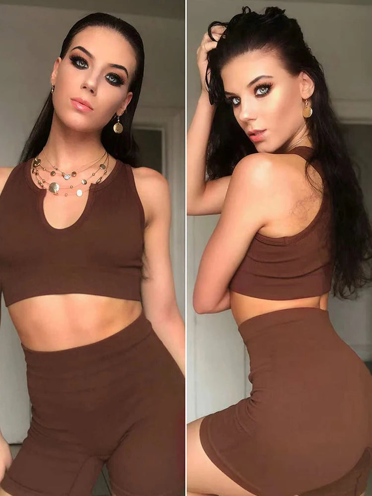 Seamless Gym Sexy Shorts Woman Summer Sport Fitness Shorts Thread Striped Skinny Activewear Running Compression Shorts - 3KDyn