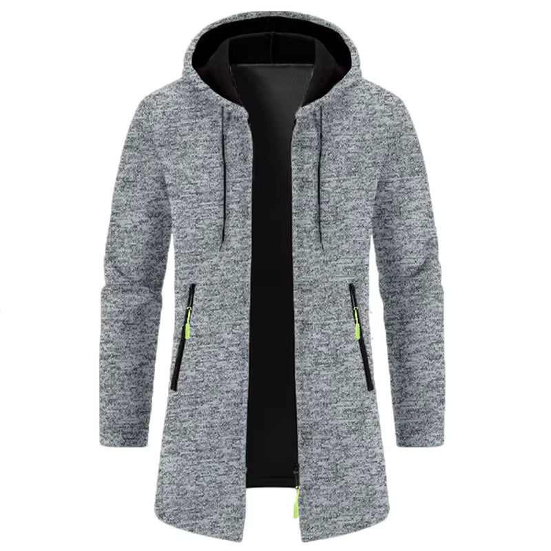 Men’s Outdoor Fleece-Lined Zipper Hoodie – Warm, Casual, and Stylish Winter Sweatshirt - 3KDyn
