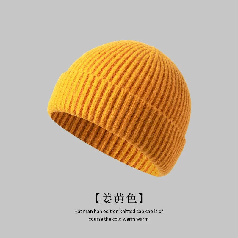 Unisex classic ribbed cuffed beanie