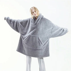 Cozy Oversized Fleece Hoodie – Unisex Winter Jacket - 3KDyn
