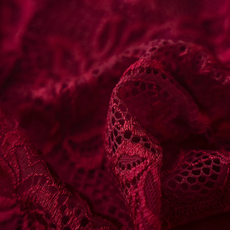 Women’s Lace Briefs 3‑Pack – Floral Embroidery, Mid‑Rise - 3KDyn