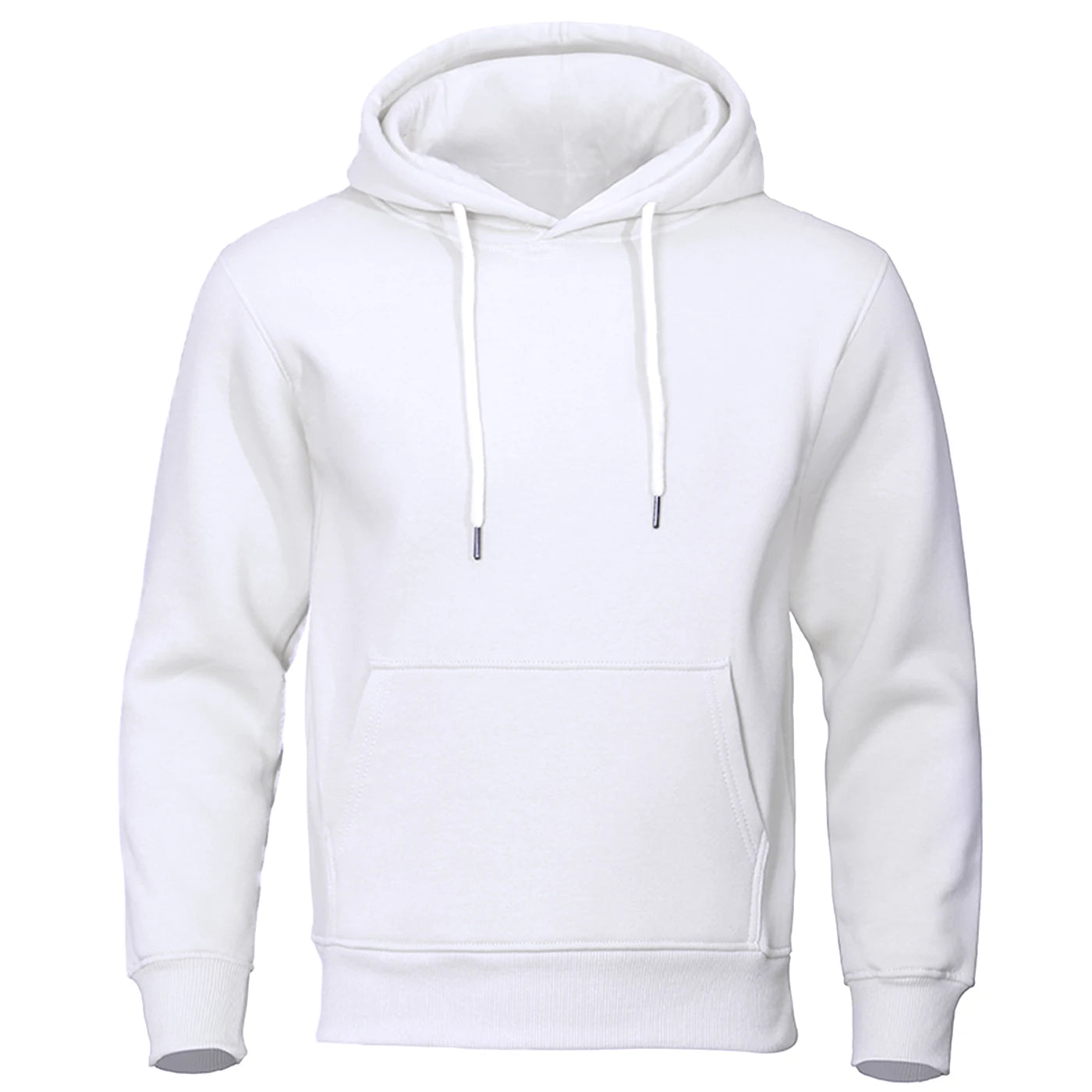 Solid Color Men’s Fleece Hoodie – Warm & Casual - 3KDyn