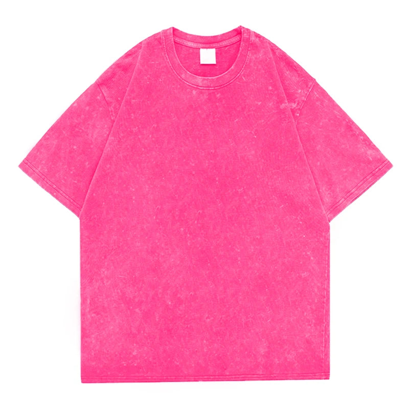 Washed Vintage Unisex T-Shirt – Retro Street Style Hip Hop Tee - 3KDyn