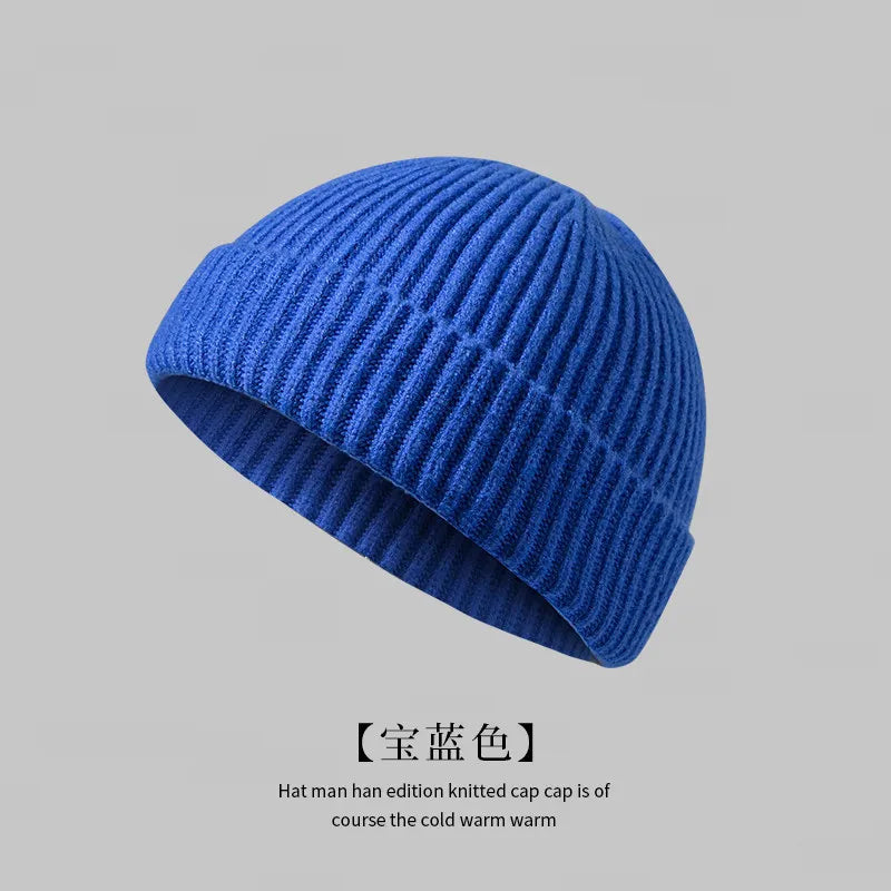 Unisex classic ribbed cuffed beanie